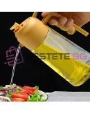 Бутилка спрей за олио и оцет функция двойно пръскане и наливане 470 мл